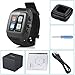 PowerLead Sw3 PL-M7 Newest Smart Watch Phone Android 4.2.2 OS Dual-core CPU 3G/GSM/WCDMA 1.54 Inch IPS Capacitive Screen Sports Pedometer Smartwatches Heart Rate Monitor GPS Waterproof 5.0 MP Camera BluetoothWatch phone(Black)