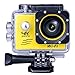 Sports Camera Video 4K WIFI Action Cam Underwater DV Camcorder HD 1080P 16MP 170 degree Wide-Angle Yellow