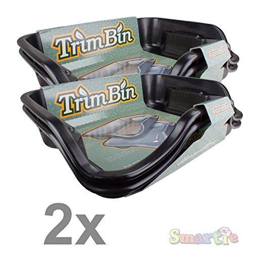 TrimBin Harvest More Trim Bin, Black 2 Pack
