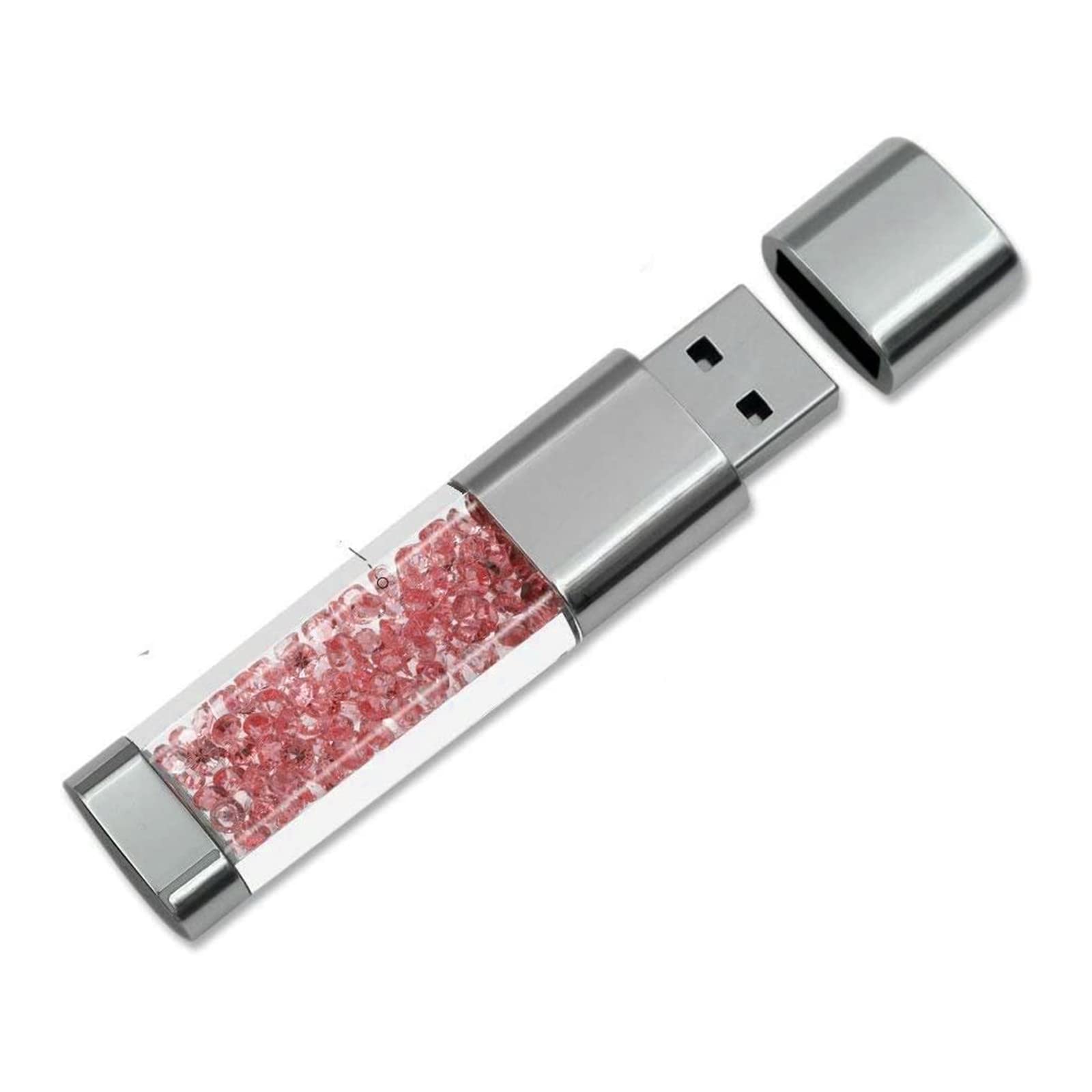FeliSun New Jewelry Crystal USB 3.0 Flash Drive, Waterproof Shockproof Transparent Memory Stick Pen Drive External Storage For Birthday Gifts, Wedding Gifts