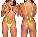 BODYZONE Women's Revealing Bikini Suspender Thong - One Size, Neon Yellow