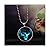Winter's Secret European and American Popular Halloween Glow Round Pendant Necklace