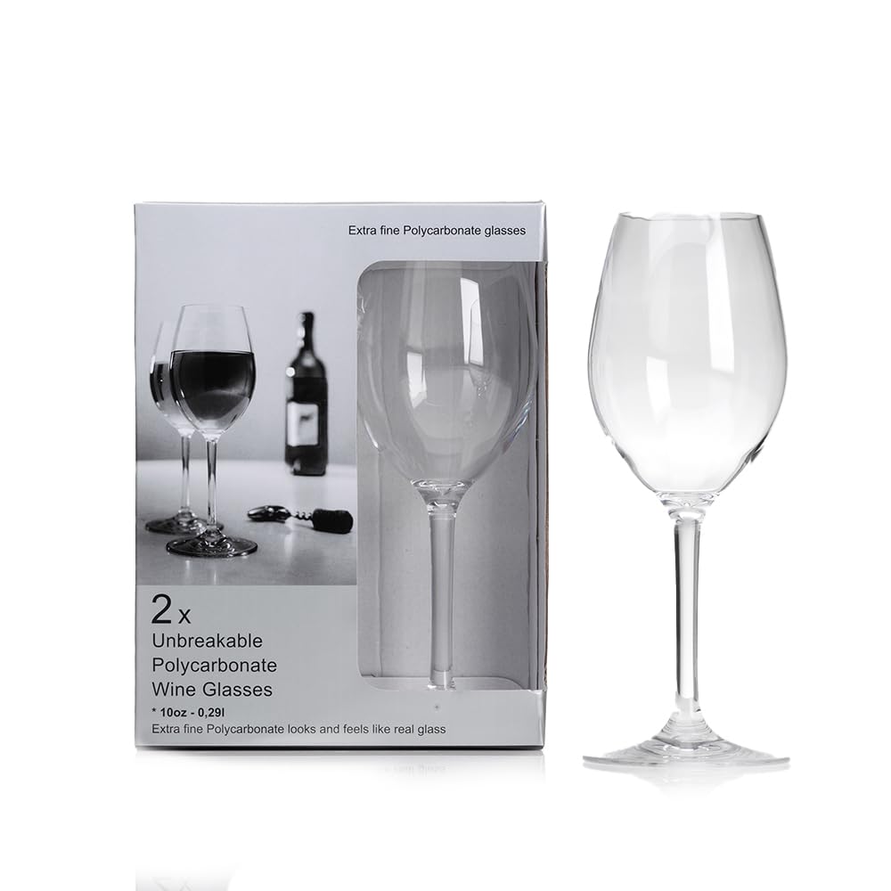 Flamefield Standard Wine Goblet – 340ml of Timeless Elegance, Break-Resistant and Dishwasher-Safe, Ideal for Every Occasion, Indoor Coziness or Outdoor Adventure, Classic and Versatile Wine Enjoyment