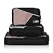 Hynes Eagle Travel Packing Cubes 3 Pieces Value Set Black