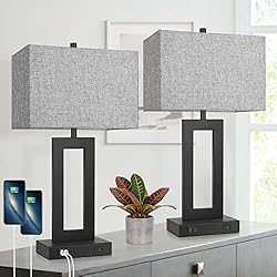 TOBUSA Set of 2 Modern Touch Control Table Lamps