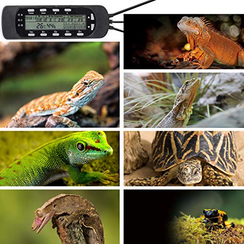 REPTI ZOO Reptile Thermostat Digital Outlet Temperature Timer Troptical