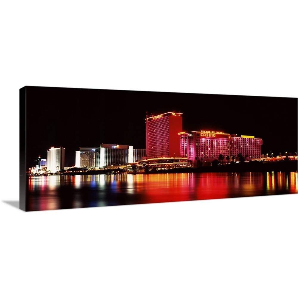 GREATBIGCANVAS Casinos at The Waterfront, Laughlin, Canvas Wall Art Print, Skyscraper Home Decor Art