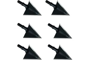 JIANZD Archery Broadheads 100/125 Grain Fixed Blades Screw-in Arrowheads for Crossbow Recurve Bow and Compound Bow