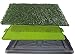Dog Grass Pee Pad Potty - Artificial Grass Patch for Dogs - Pet Litter Box Training Pads Best for Puppy Indoor Turf - Fresh Fake Porch Lawn Toilet Mat Bathroom Tray - Doggie Trainer Balcony Patio Mats