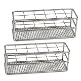 Utile 12-Hole Stainless Steel Test Tube Holder Rack