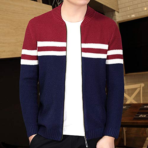 image for Toimothcn Mens Knit Coat Full Zipper Casual Slim Fit Jacket Sweater St