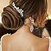 Silver Crystal Hair Comb for Weddings - Women's Bridal Comb by Ciccii