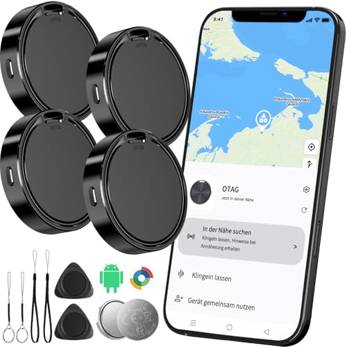 Tracker Android Smart Tag (Android Only) Key Finder Compatible with Google Find Hub App IP67 Tracker Tag Bluetooth KeyFinder for Suitcase/Luggage/Wallet