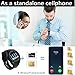 Smart Watch Bluetooth Wrist Smartwatch Touch Screen Unlocked Watch with Sim Card Slot Pedometer Fitness Tracker Compatible with Android iOS Cell Phones Samsung Huawei Xiaomi Men Women Boys Kids Black