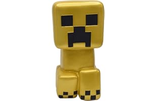 JUST TOYS LLC Minecraft Exclusive Golden Creeper Mega SquishMe - 6″ Slow‑Rise Scented Foam Stress Toy