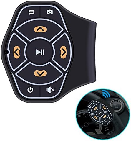 Sunsbell Car Steering Wheel Remote Controller 10 Key DVD GPS Wireless Buttons for Auto DVD Player GPS Stereo System, 1 Pair (Bluetooth)