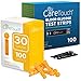 Care Touch Blood Glucose Test Strips (100 Count) with 100 30-Gauge Lancets