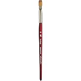 Princeton Velvetouch, Series 3950, Paint Brush for Acrylic, Oil and Watercolor, Flat Shader, 10