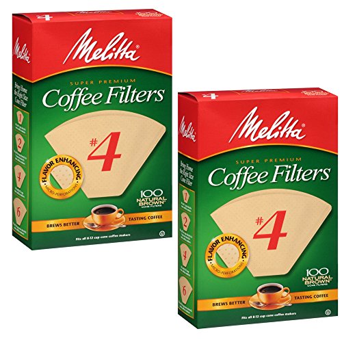 Melitta Cone Coffee Filters Natural Brown #4 100 count, 2