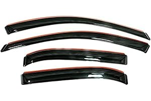 Auto Ventshade [AVS] In-Channel Ventvisor / Rain Guards | Fits 2018 - 2024 Chevrolet Equinox - Smoke, 4 pcs. | 194634