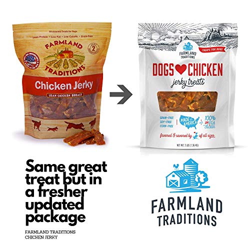 Farmland Traditions USA Made 3 lbs. Dogs Love Chicken Jerky Treats