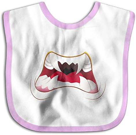 Cotton Bibs Vampire Mouth Infant Kids Adjustable Boy's Girl's Baby Pinafore Pinny Baby-unisex