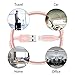 Youer Lightning Cable 3Pack 3FT 6FT 10FT Nylon Braided Certified iPhone Cable USB Cord Charging Charger for Apple iPhone 8, X, 7, 7 Plus, 6, 6s, 6+, 5, 5c, 5s, SE, iPad, iPod Nano, iPod Touch Pink