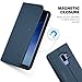Galaxy S9 Plus Case, SHIELDON Genuine Leather Flip Galaxy S9+ Wallet [Kickstand] Magnetic Protective Cover with Card Slot Holder Soft TPU Case Compatible with Galaxy S9+ / S9 Plus - Dark Blue