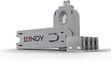 LINDY USB Type A Port Blocker Key Pack of 4 White view 1