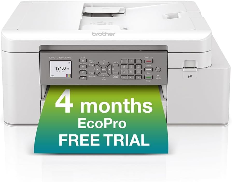 Brother MFC J4340DWE Inkjet Printer Wireless 4in1 EcoPro 4 Month Trial UK Plug