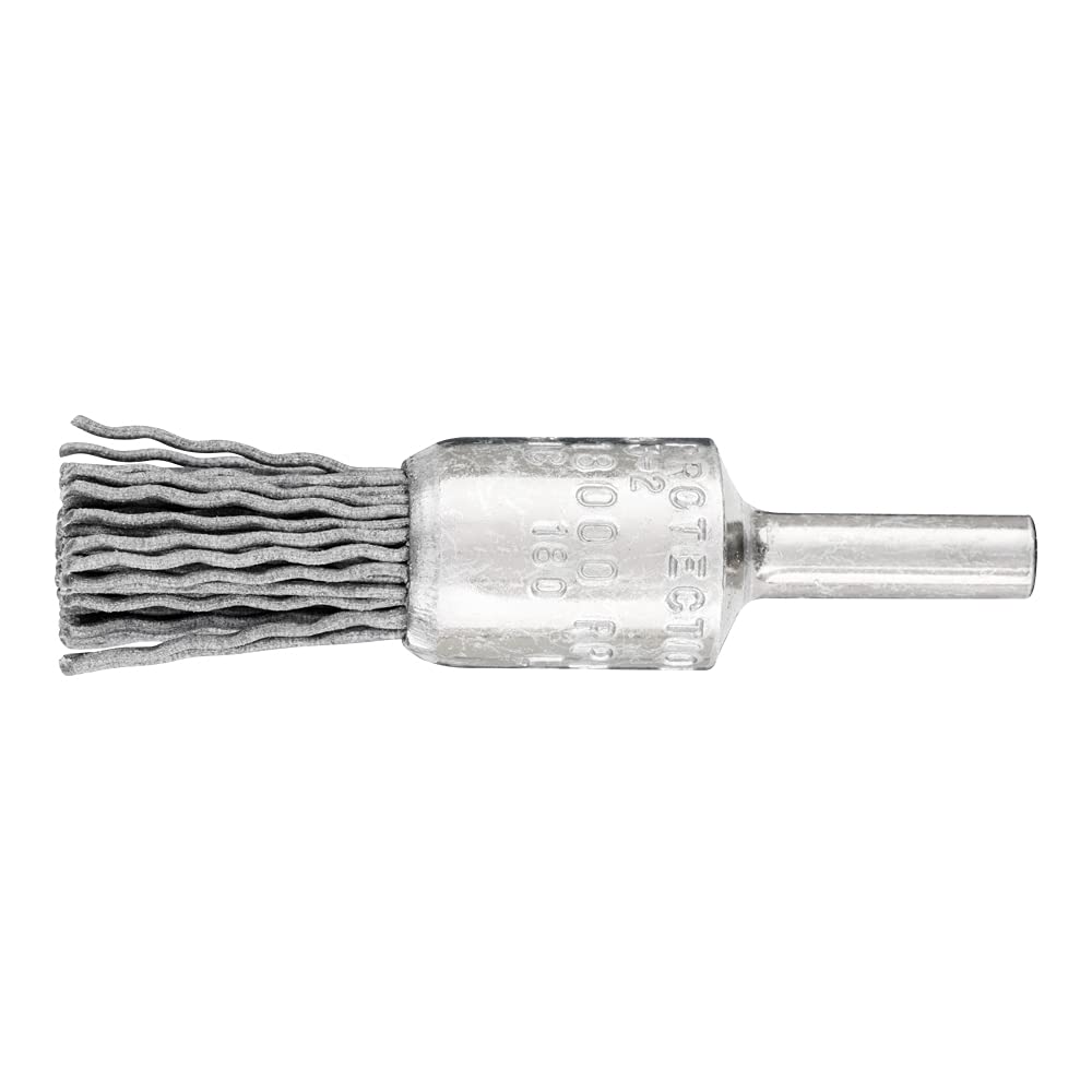 PFERD Brush Unknotted PBU | Diameter 15 mm Shaft Diameter 6 mm SiC Filament Diameter 0.90 | 43298003 - for Straight Grinders, Drills, Bending Shafts