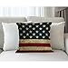 Moslion American Flag Pillow,Home Decorative Throw Pillow Cover Vintage USA Flag Burlap Cotton Linen Cushion for Couch/Sofa/Bedroom/Livingroom/Kitchen/Car 18 x 18 inch Square Pillow case