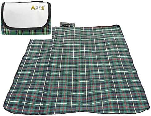 Aecs F1 Waterproof Picnic Blanket Portable Outdoor Mat Blanket for Picnic and Outdoor Camping (Green)