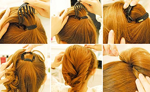 2pc Elegant Magic Bump It Up Volume Inserts Hair Clip For Bun