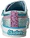 Skechers Kids Twinkle Toes Shuffles Sweet Steps Light-Up Sneaker,Turquoise/Lavender,9 M US Toddler