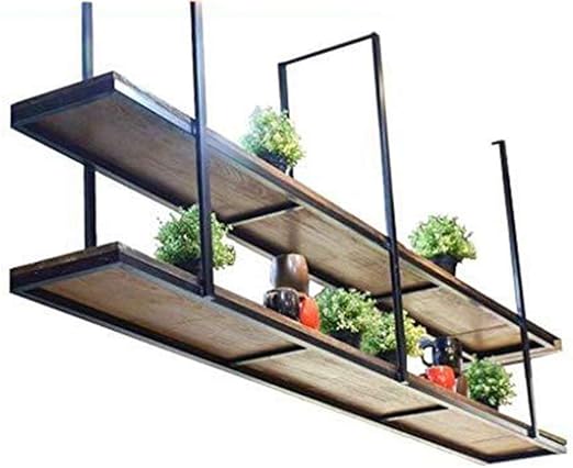 Relaxbx Estantes Decoracion Para Hogar Pared Solido Marco Pared Madera Maciza Hierro Forjado Vintage Vintage Madera Maciza Marco Pared Estante Pared Estante Techo Tamano 100 Cm 30 Cm 80 Cm Amazon Es Hogar