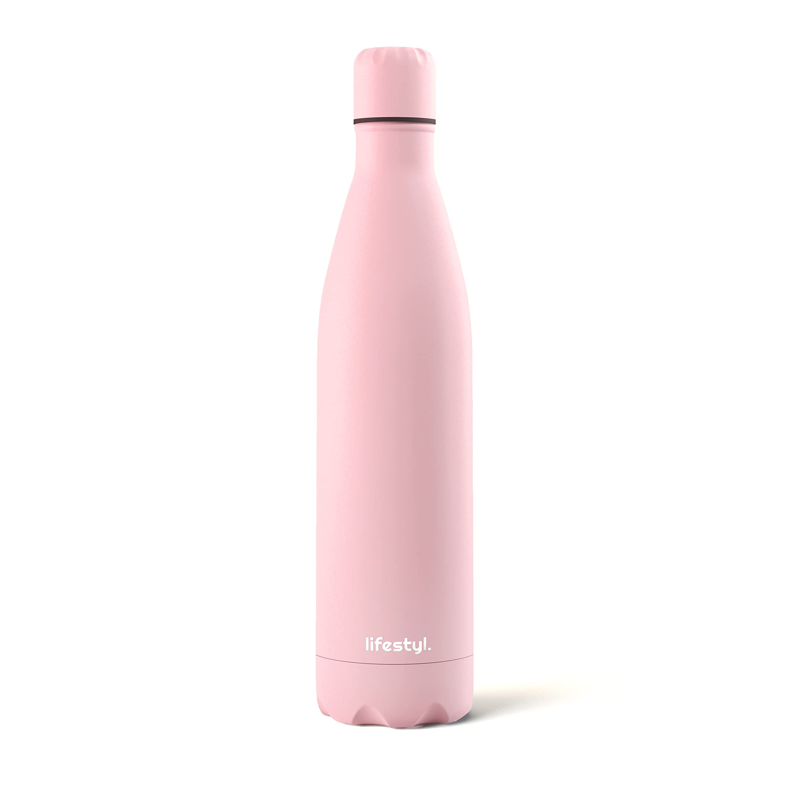 Lifestyl Stainless Steel Water Bottle|24Hrs Cold & 12Hrs Hot|Thermoshield Technology Vacuum Insulated Metal Water Bottles, Leak-Proof Drinks Bottle for Sports, Gym, Yoga, Cycling (1000 ml, Patel Pink)