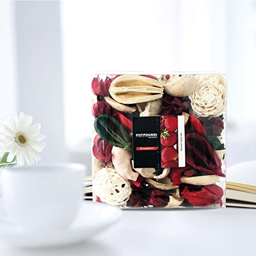 image for Qingbei Rina Gifts,Red Strawbarry scent Potpourri Bag,including Flower