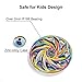Opard Tri Rainbow Fidget Spinner R188 Central Bearing Colorful for Child and Adult (Zinc Alloy Whirlwind)