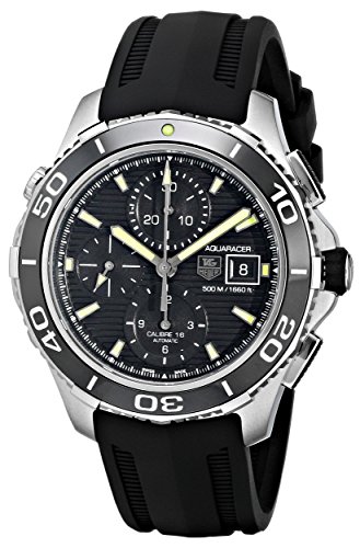 TAG Heuer Men's CAK2111.FT8019 Analog Display Automatic Self Wind Black Watch