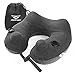 Jerrybox Travel Neck Pillow Fastest Inflatable Pillow with 2 Airbags, Soft Neck Support Pillow for Airplanes with Packsack (Grey, Bone)