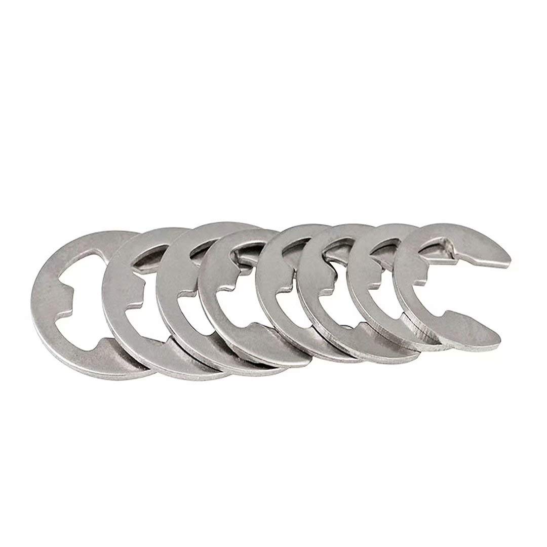 BOZONLI Stainless Steel E-Clip Circlip, E-Clip Internal External Snap Ring Circlip 10mm,50pcs