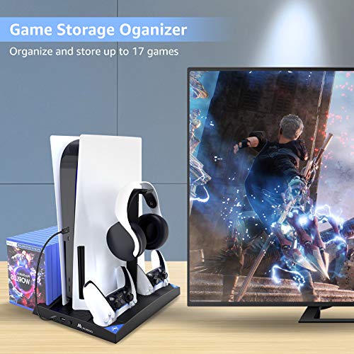 PS5 Vertical Stand Dual Charging Station PlayStation 5 Disc & Digital