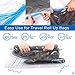 Homaz Space Saver Bags 6 Pack – 4 Jumbo Vacuum Storage Bags & 2 Medium Travel Roll-Up Bags –Double-Zip Seal, 80% More Compression, Reusable for Home Storage and Travel