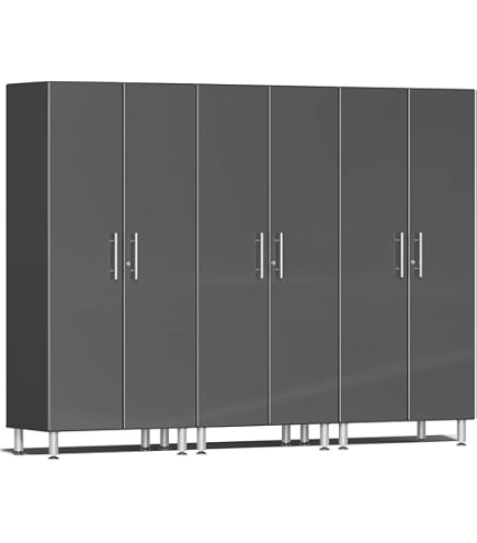 Ulti-MATE UG21006G 2-Door Tall Garage Cabinet in Graphite Grey