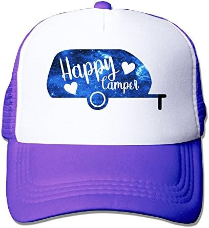 Oyxinyu Galaxy Happy Camper Mesh Baseball Cap Adult Adjustable Dad Hat for Men Women