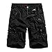 Men's Cotton Loose Fit Multi Pocket Cargo Shorts