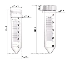 A-GEN 50mL Centrifuge Tubes with 5-Color Screw