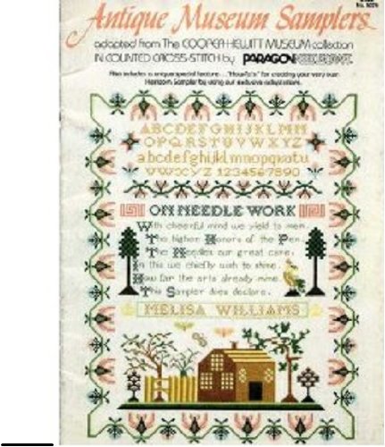 Antique Museum Samplers: from The Cooper-Hewitt Museum Collection in Counted Cross-Stitch by Ruth Sabath Rosenthal (Paperback)