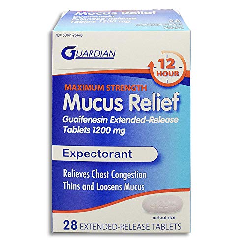 Guardian Mucus Relief 12 Hour Extended Release Guaifenesin 1200mg Guardian Mucus Relief 12 Hour Extended Release Guaifenesin 1200mg